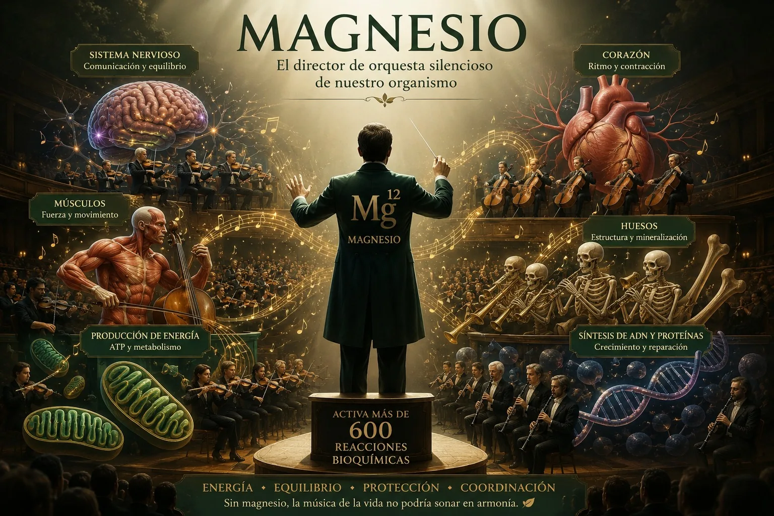 El magnesio: el director de orquesta silencioso de nuestro organismo