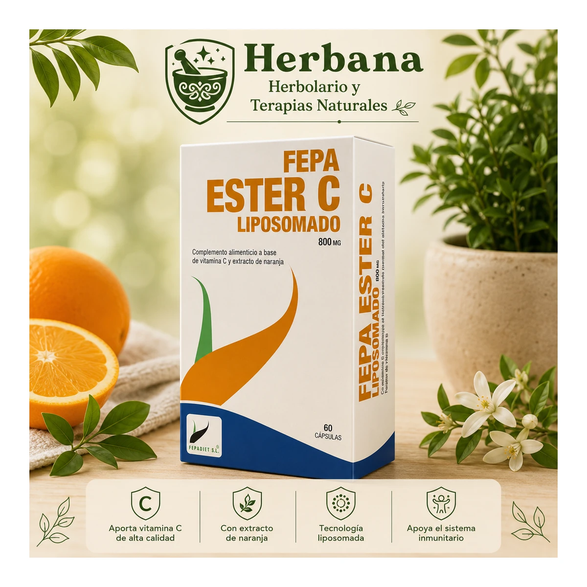 Fepa Ester C liposomado 60 cápuslas