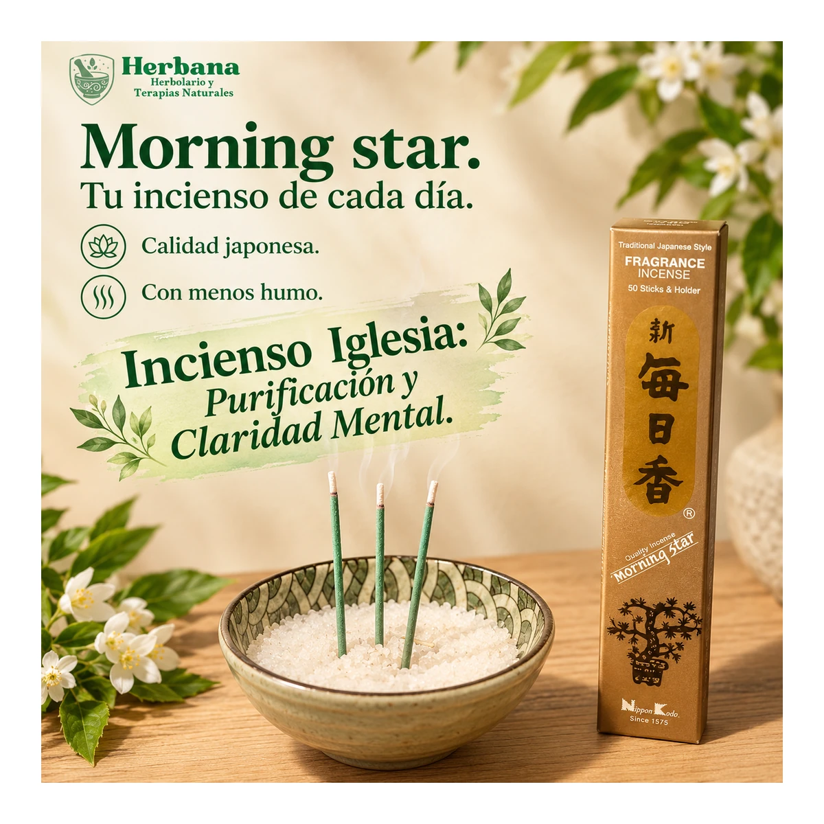 Morning Star · Incienso Iglesia · 50 bar.