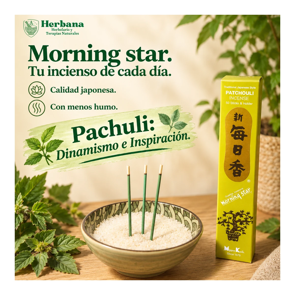 Morning Star · Pachuli · 50 bar.