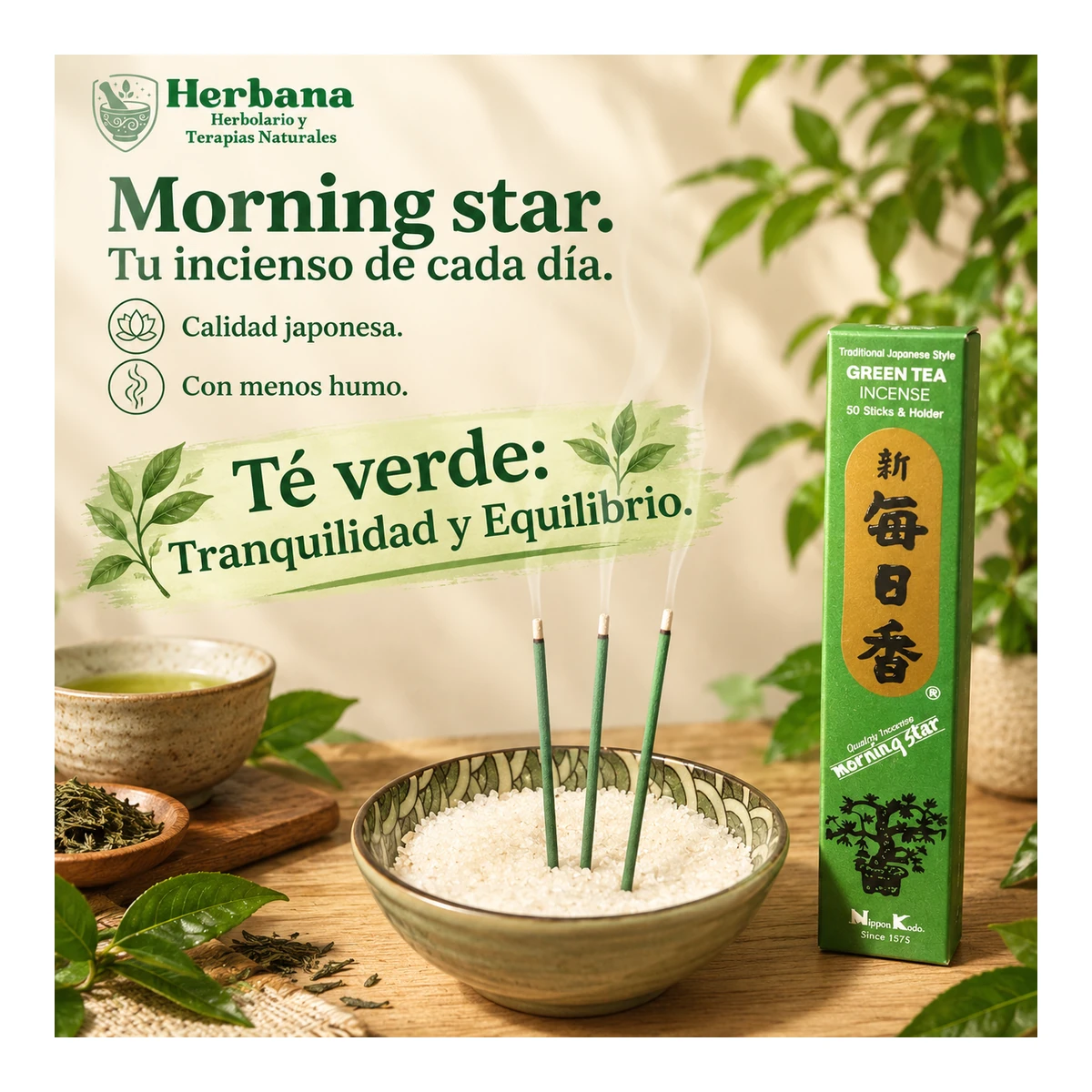 Morning Star · Té Verde · 50 bar.