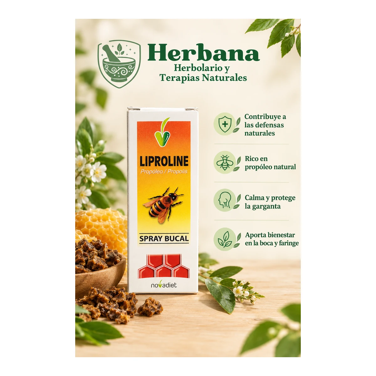 Liproline spray bucal