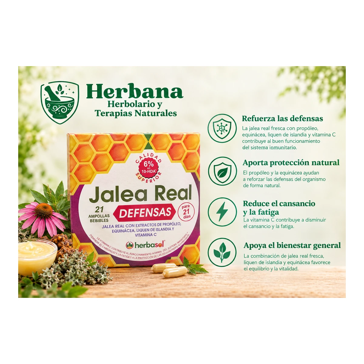 Jalea Real Defensas