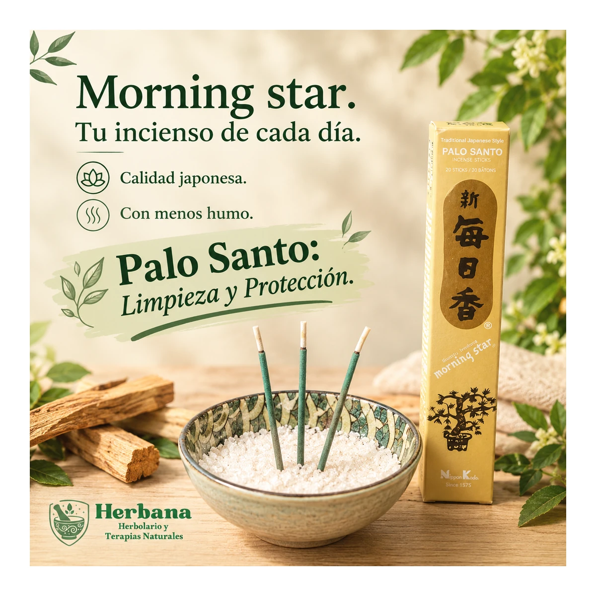 Morning Star · Palo Santo · 50 bar.