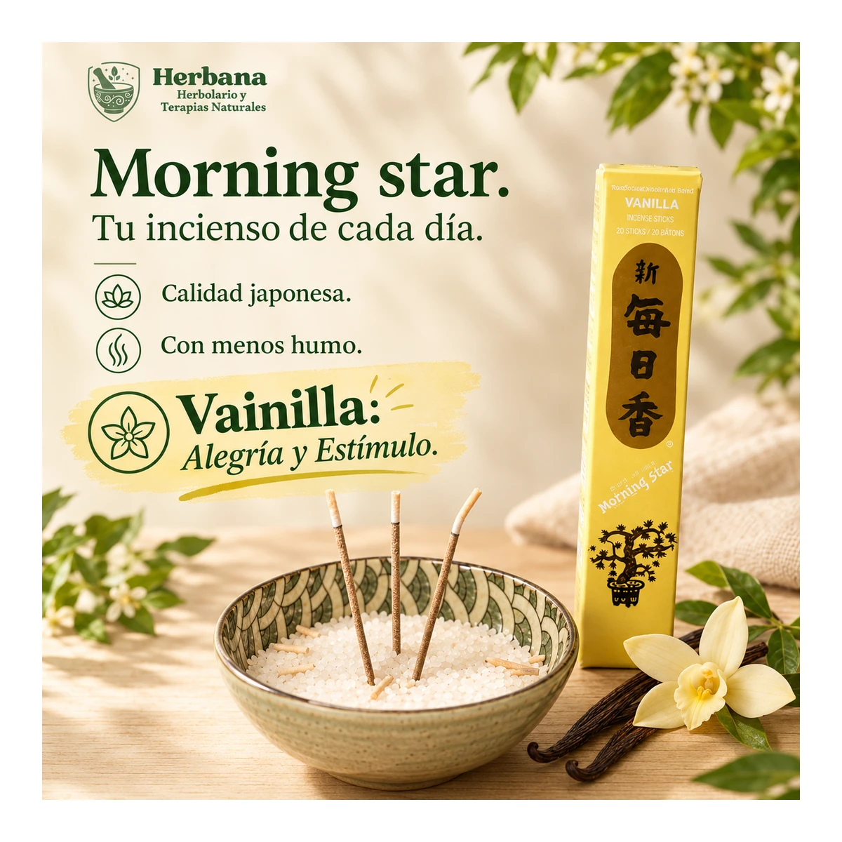Morning Star · Vainilla · 50 bar.