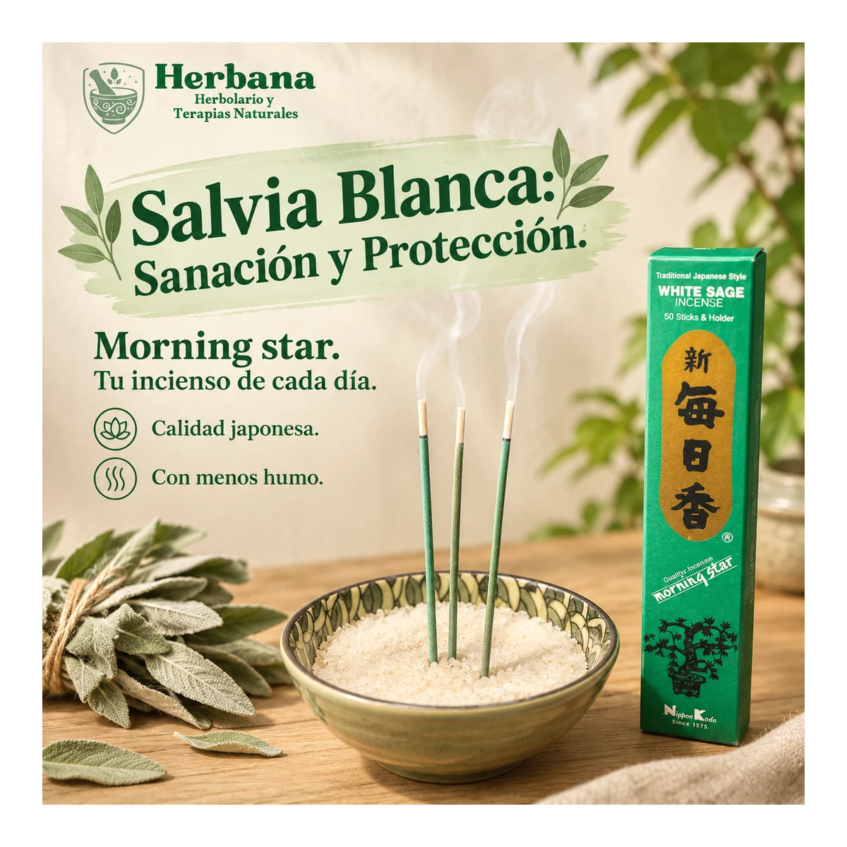 Morning Star · Salvia Blanca · 50 bar.