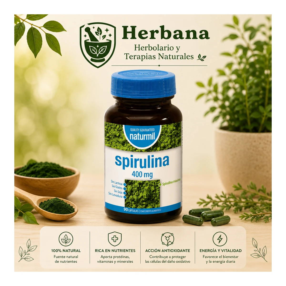 Spirulina 400 mg