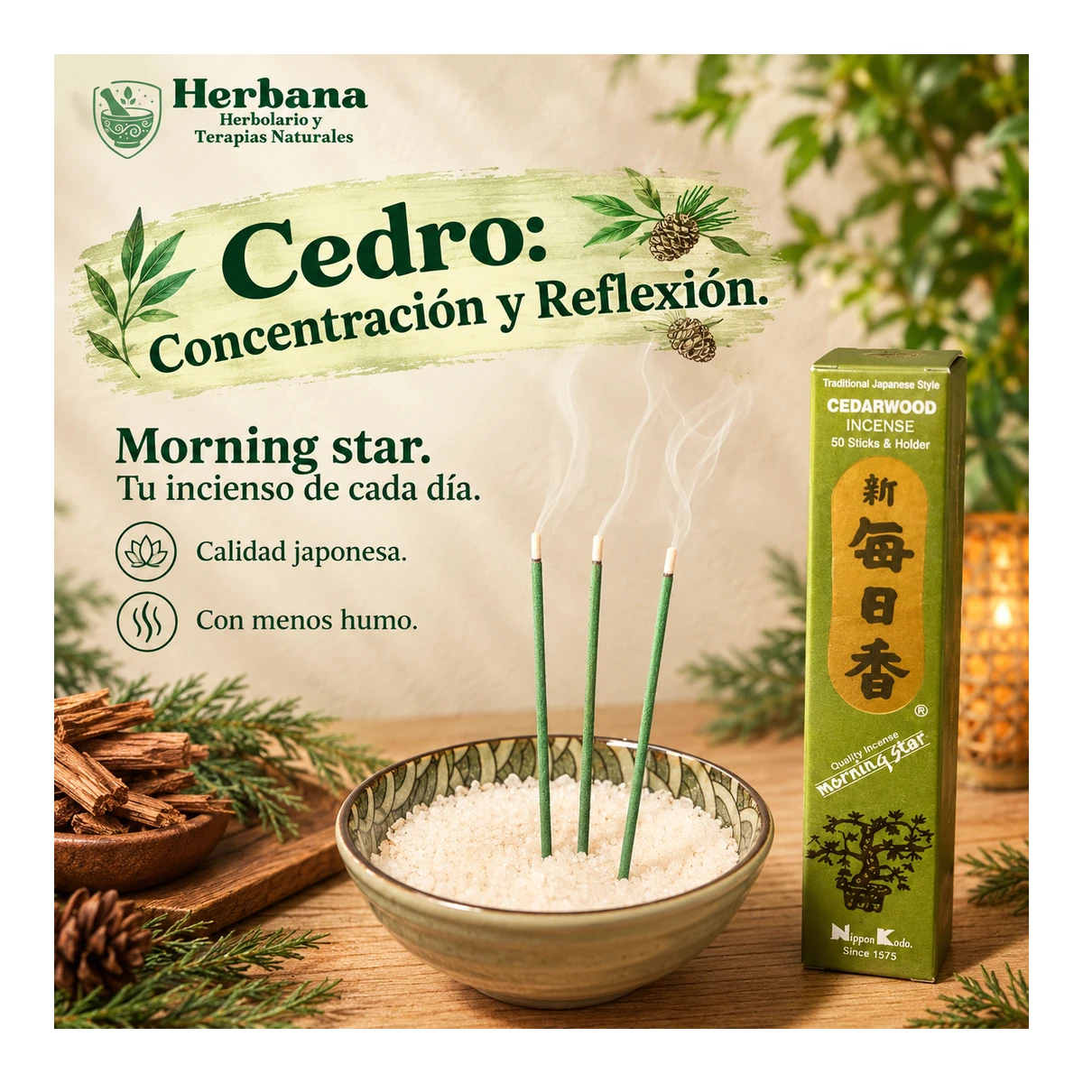 Morning Star · Cedro · 50 bar.